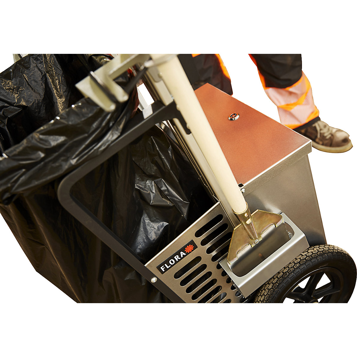 Wózek do zbierania odpadów Picobello Mini – FLORA (Zdjęcie produktu 17)-16
