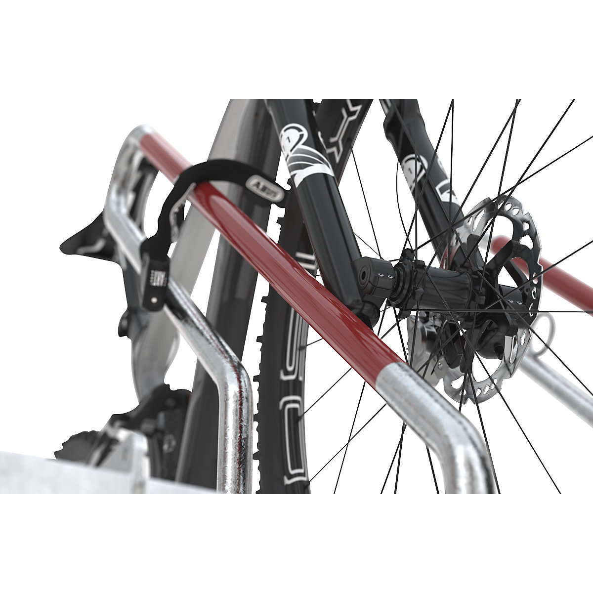 Stojak na rower, z pałąkiem do opierania (Zdjęcie produktu 6)-5