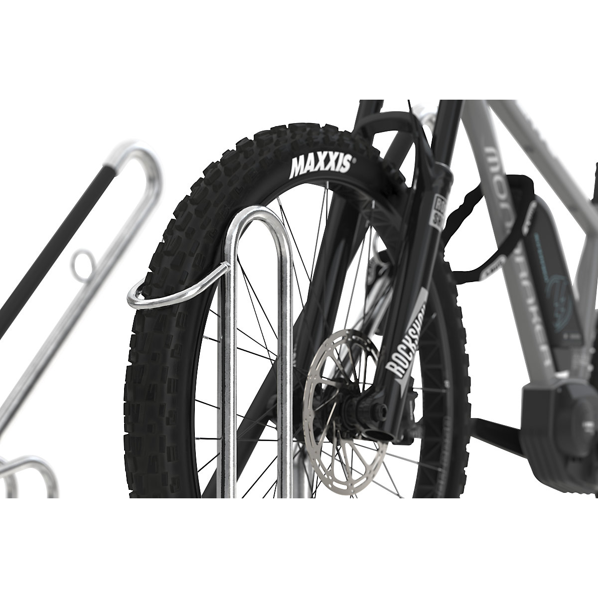 Stojak na rower, z pałąkiem do opierania (Zdjęcie produktu 2)-1