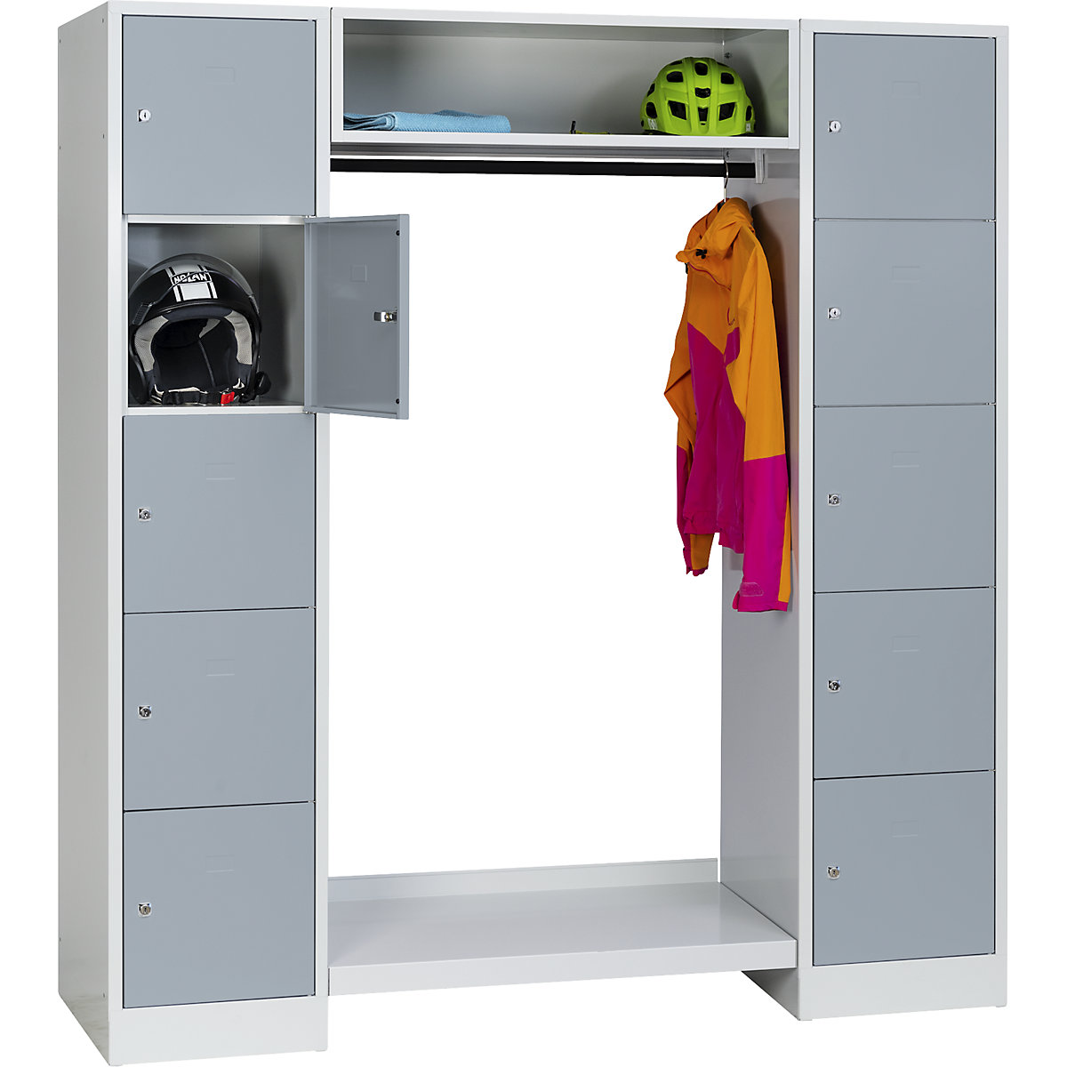 System szatniowy ze schowkami Dresden – Wolf (Zdjęcie produktu 3)-2