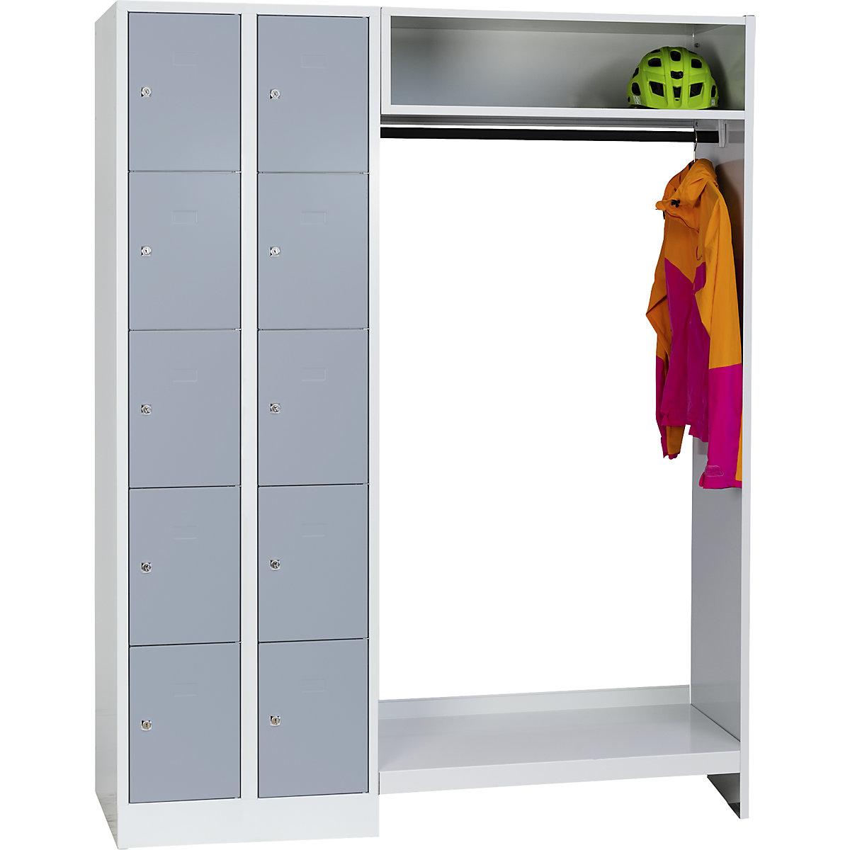 System szatniowy ze schowkami Dresden – Wolf (Zdjęcie produktu 4)-3