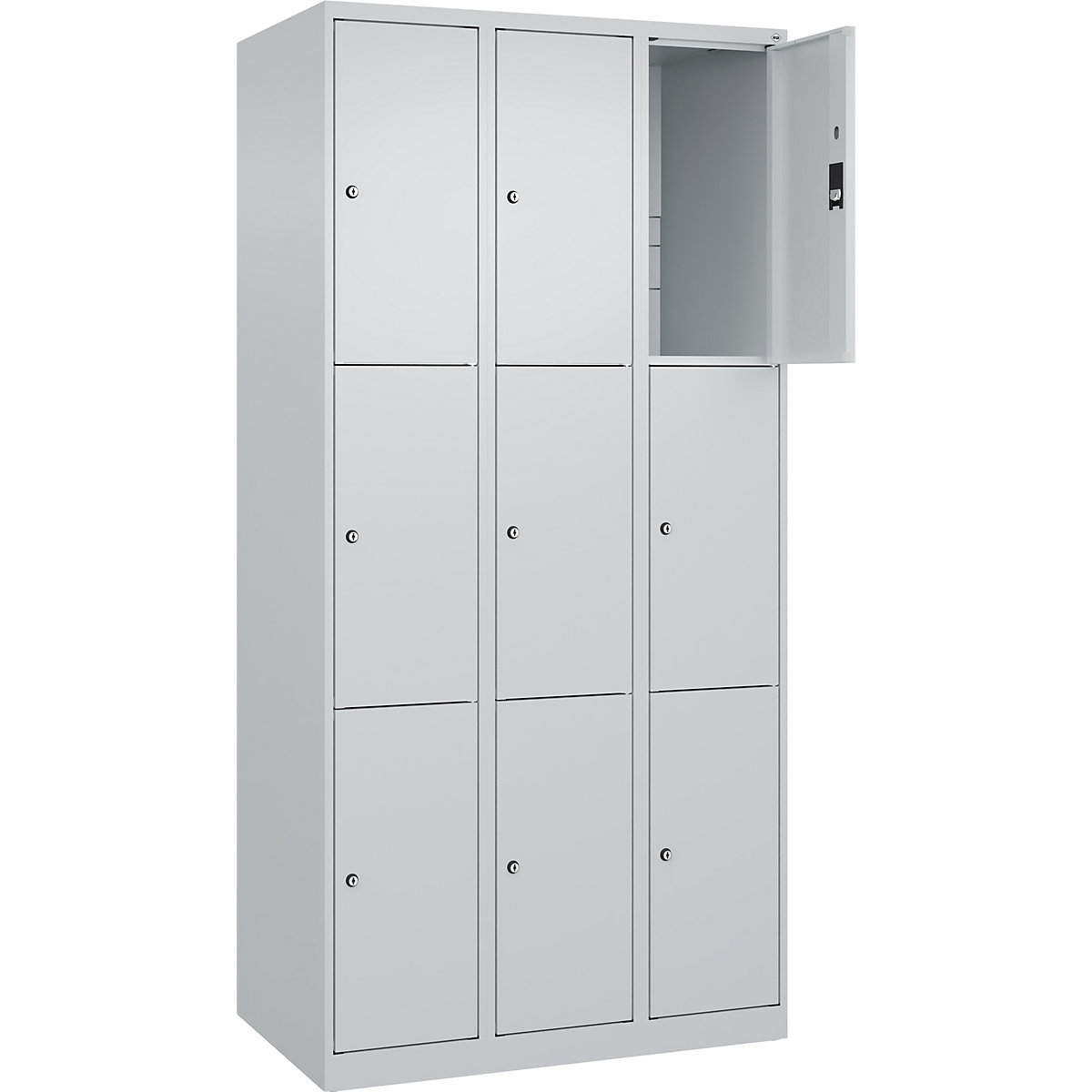 Szafka ze schowkami Classic PLUS, 3 schowki na przedział – C+P (Zdjęcie produktu 3)-2