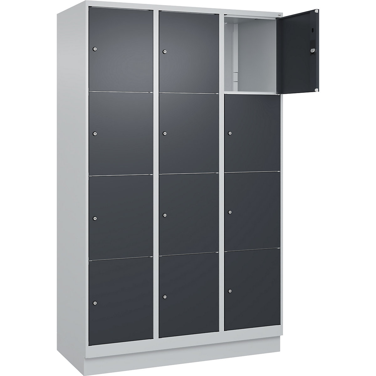 Szafka ze schowkami Classic PLUS, 4 schowki na przedział – C+P (Zdjęcie produktu 3)-2