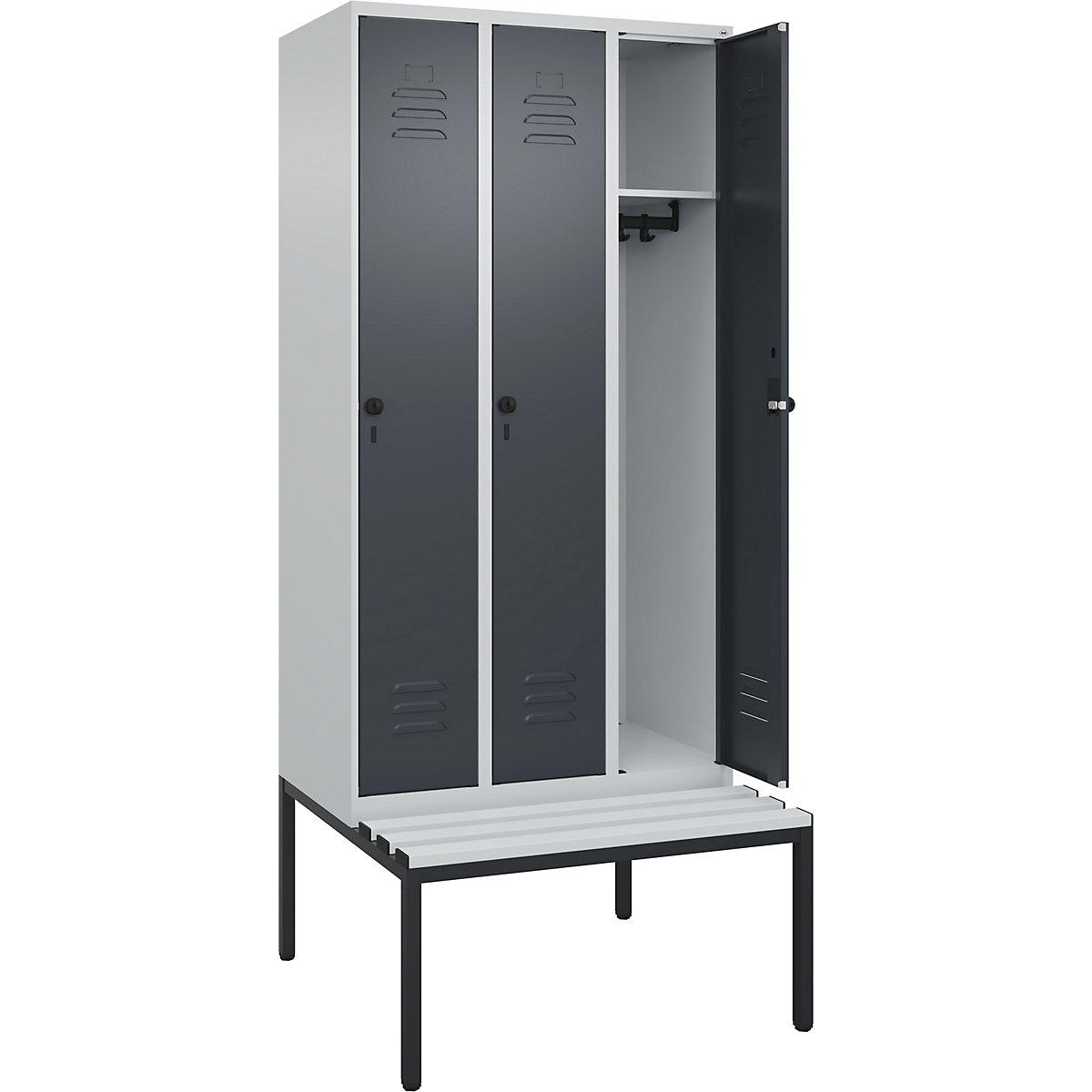 Szafka Classic PLUS na ławeczce – C+P (Zdjęcie produktu 2)-1