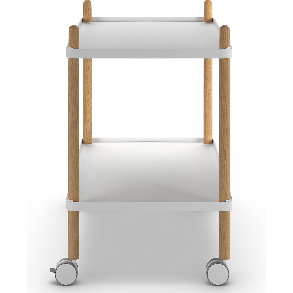 Wózek na rolkach z 2 półkami (Zdjęcie produktu 4)-3