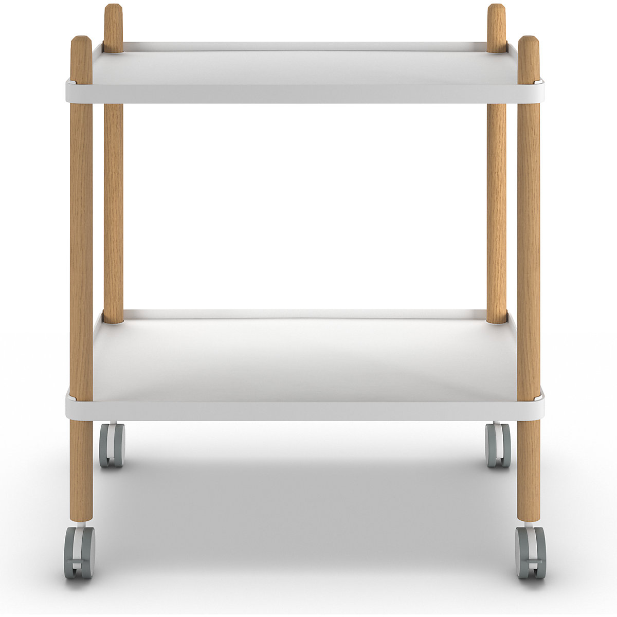 Wózek na rolkach z 2 półkami (Zdjęcie produktu 2)-1