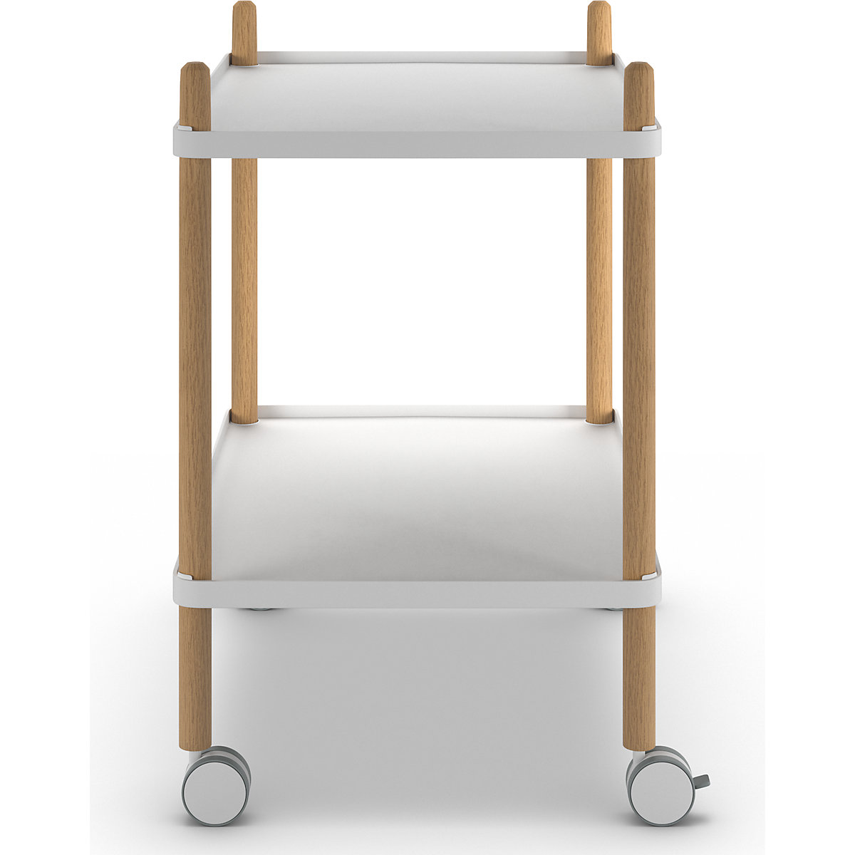 Wózek na rolkach z 2 półkami (Zdjęcie produktu 3)-2
