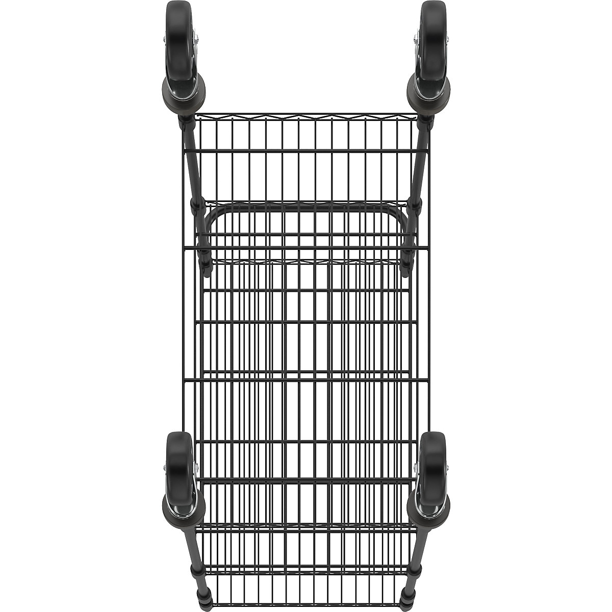 Wózek stołowy z kraty drucianej, czarny (Zdjęcie produktu 5)-4
