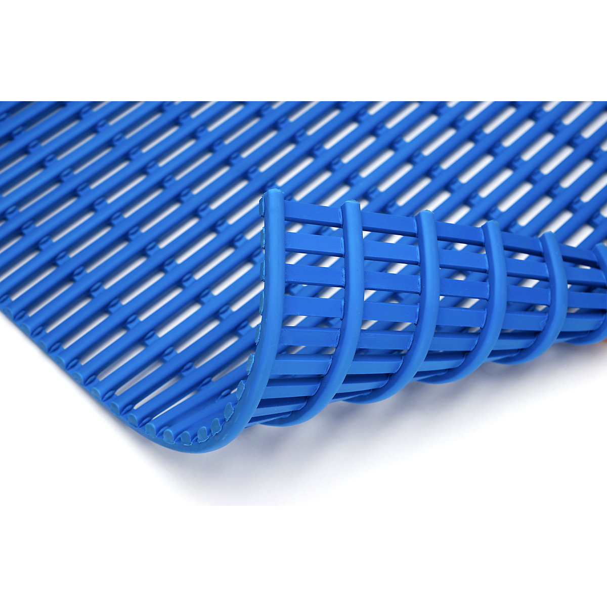 Podlahová rohož, bez obsahu PVC, role 10 m, modrá, šířka 600 mm
