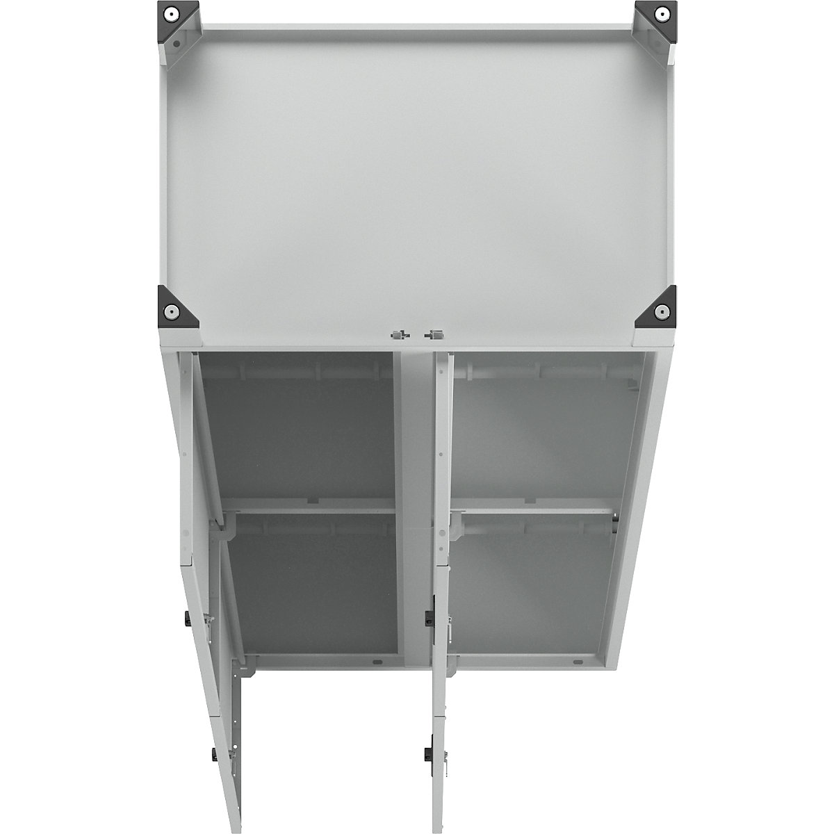 Šatní skříň s oddíly v poloviční výšce – eurokraft pro (Obrázek výrobku 2)-1