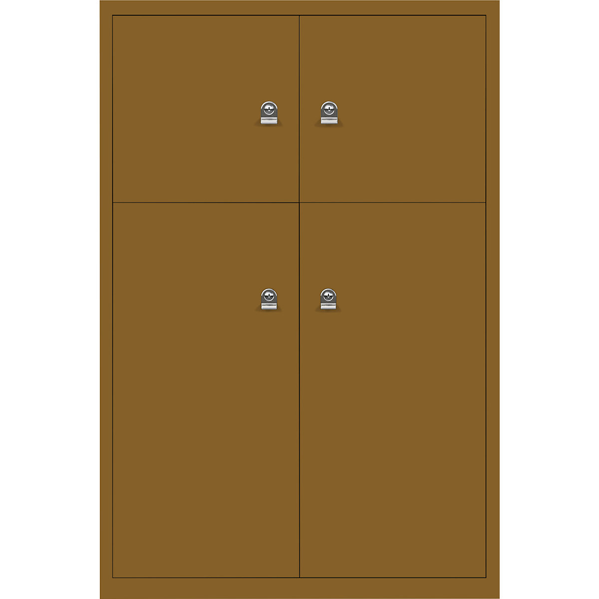 LateralFile™ Lodge – BISLEY, se 4 uzamykatelnými boxy, výška 2 x 375 mm, 2 x 755 mm, dijonská-12