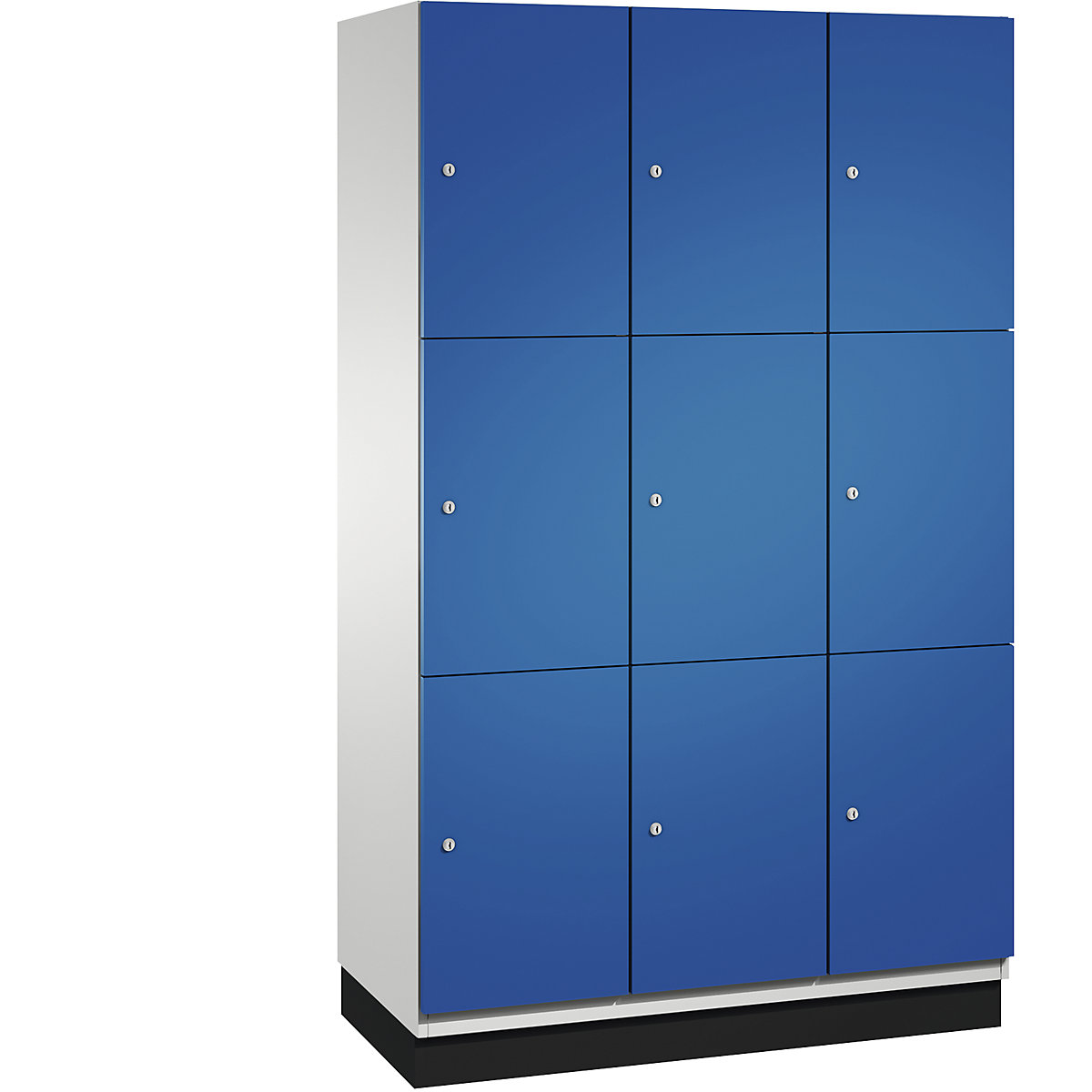 C+P – Skříň s uzamykatelnými boxy CAMBIO s dveřmi z ocelového plechu
