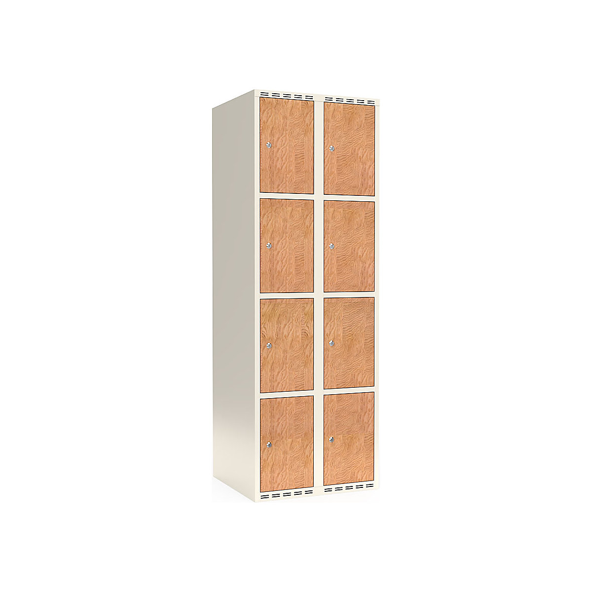 Čtyřnásobná skříň s uzamykatelnými boxy Fydor, HPL