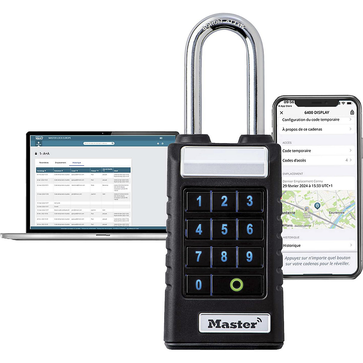 Visací zámek s Bluetooth® – Masterlock (Obrázek výrobku 5)-4