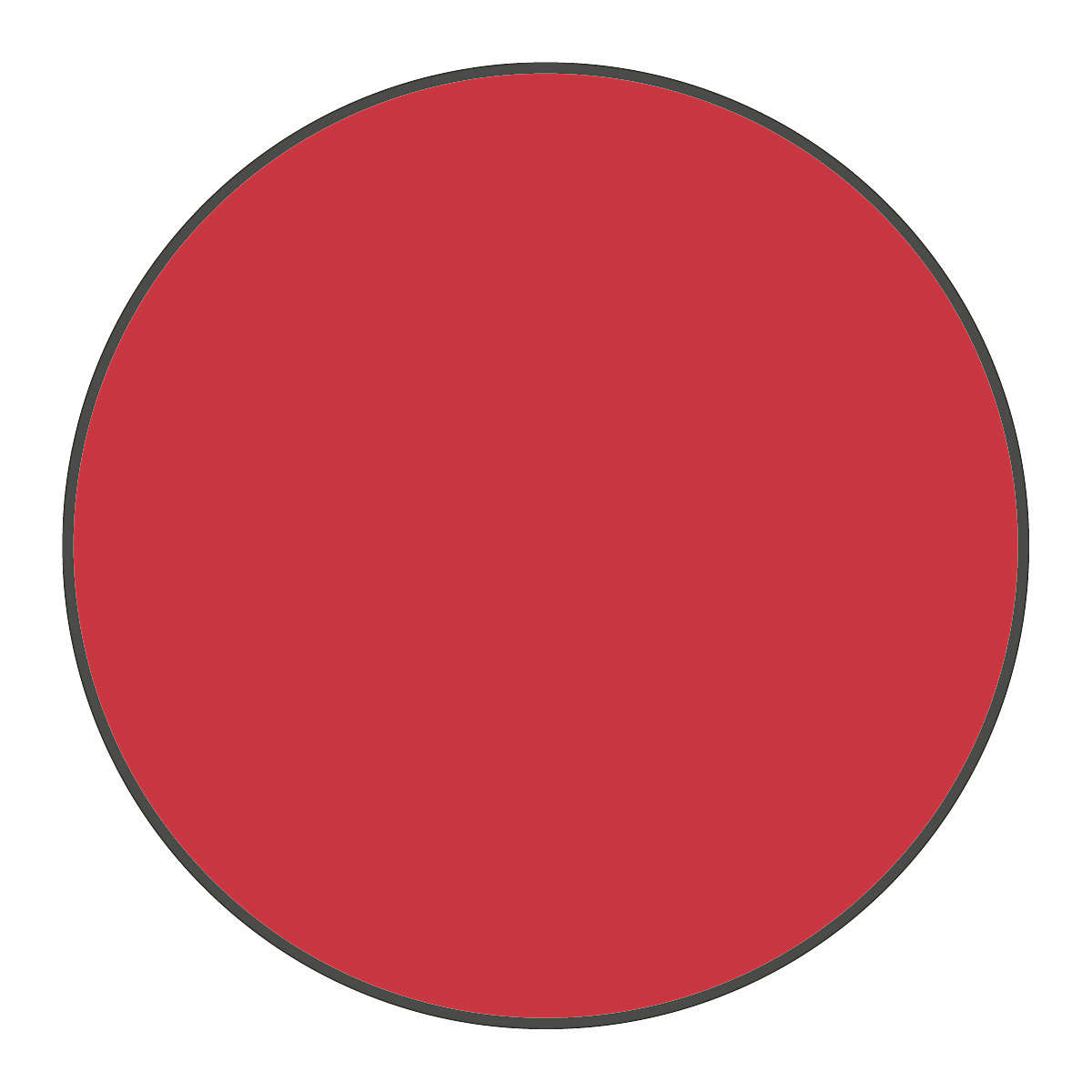 Podlahové značení z PVC, tvar kruhu, bal.j. 100 ks, červená