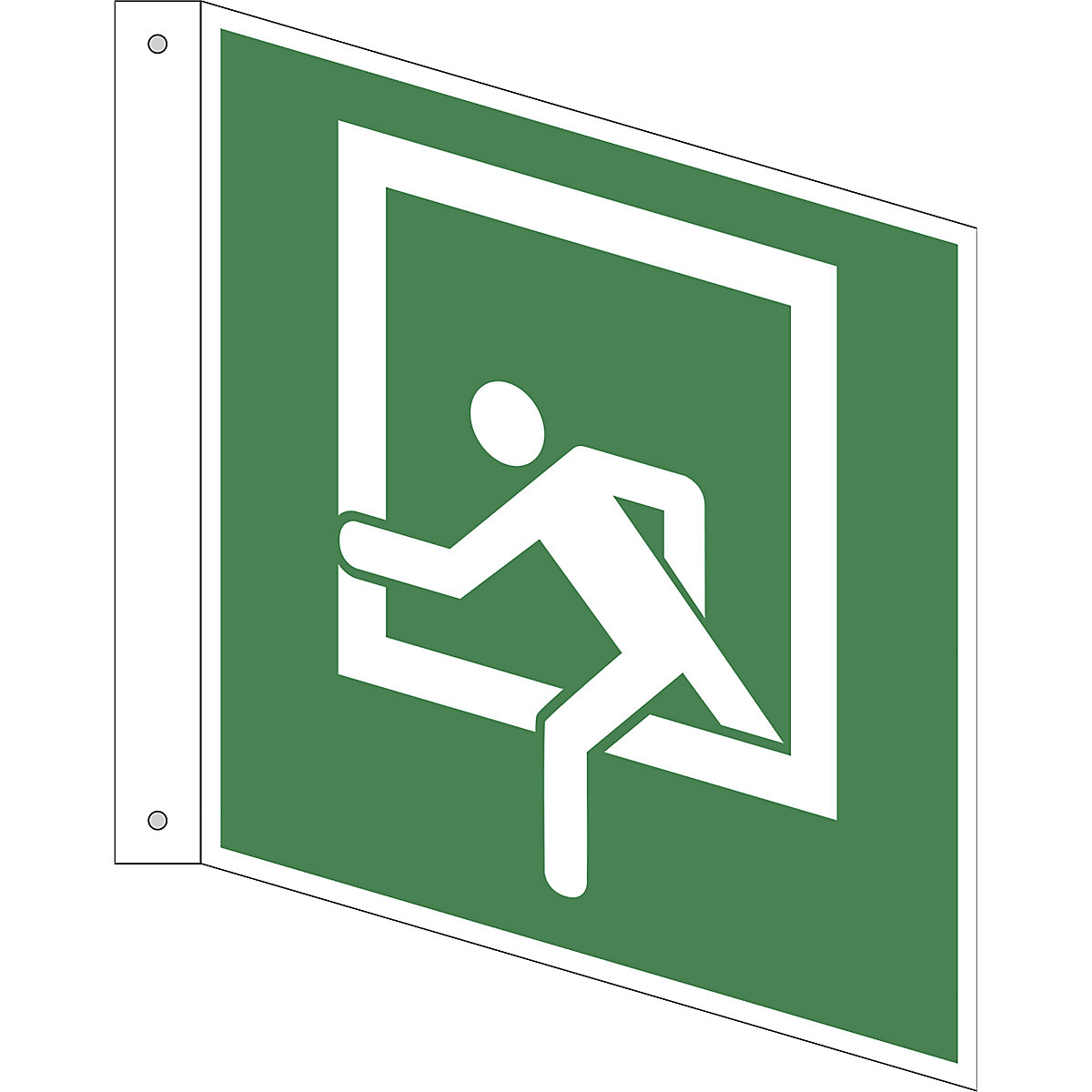 Znak ewakuacyjny i ratunkowy, okno ewakuacyjne, opak. 10 szt., aluminium, tabliczka semaforowa, 200 x 200 mm-8
