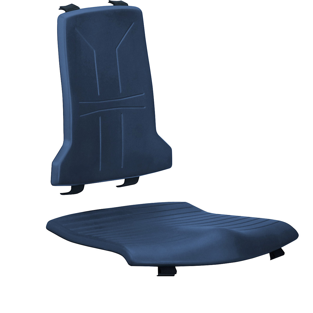 Polster bimos, Standard-Ausführung, je 1 Polster für Sitz und Rückenlehne, PU-Schaum-Polster, blau-1