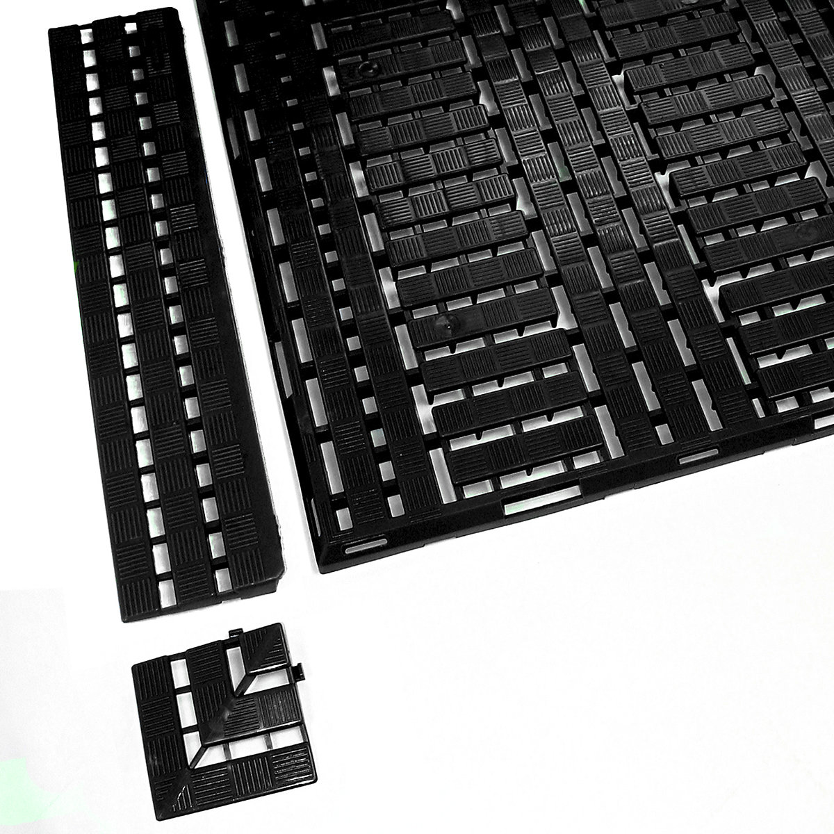 Randleiste, LxB 125 x 600 mm, VE 10 Stück, schwarz