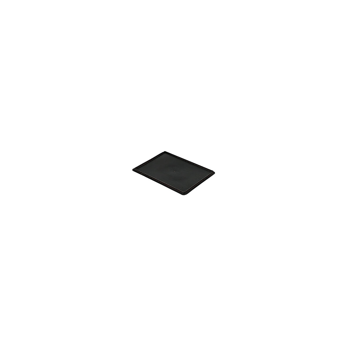 Auflagedeckel für Stapelbehälter, VE 4 Stück, LxB 400 x 300 mm, schwarz-5
