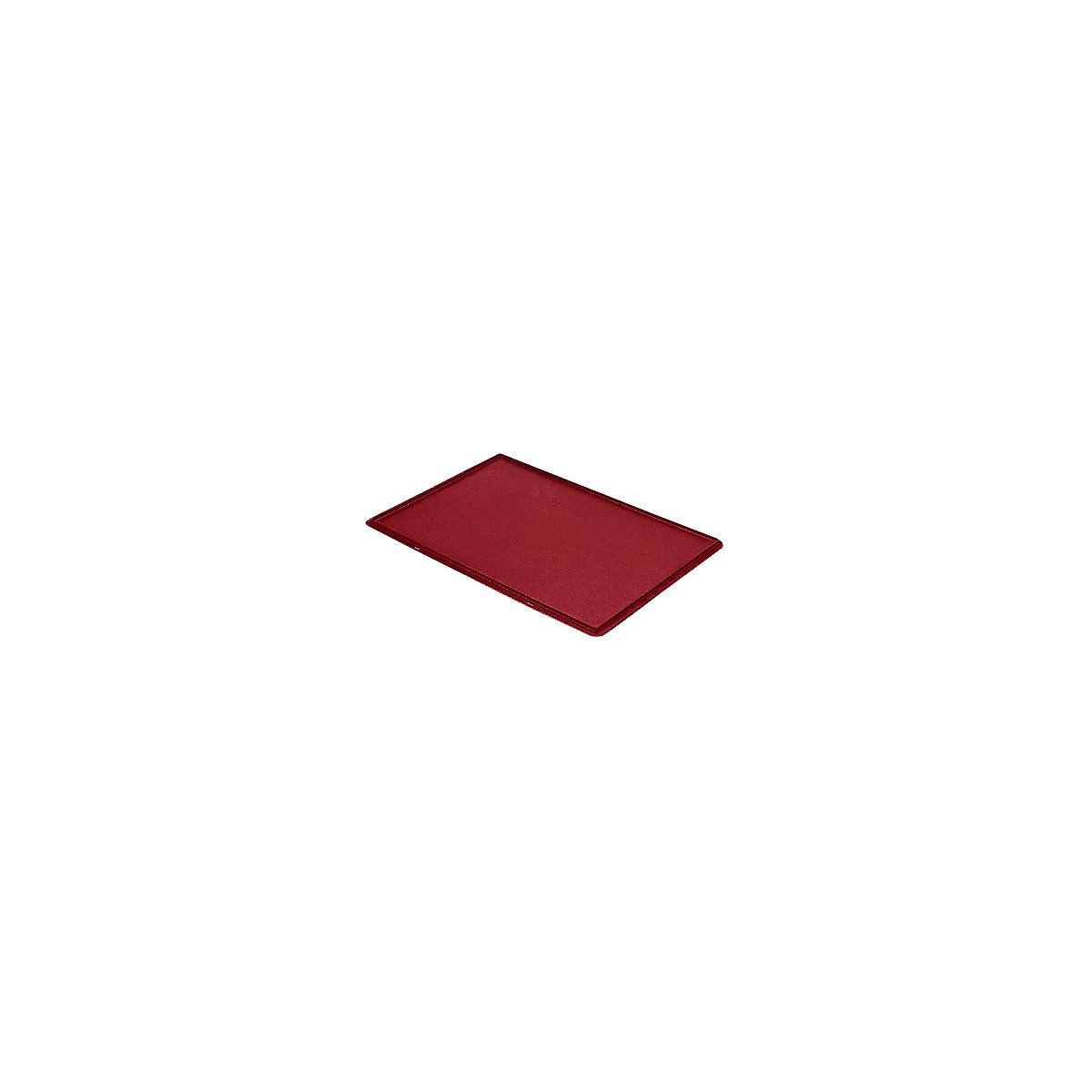 Auflagedeckel für Stapelbehälter, VE 4 Stück, LxB 600 x 400 mm, rot