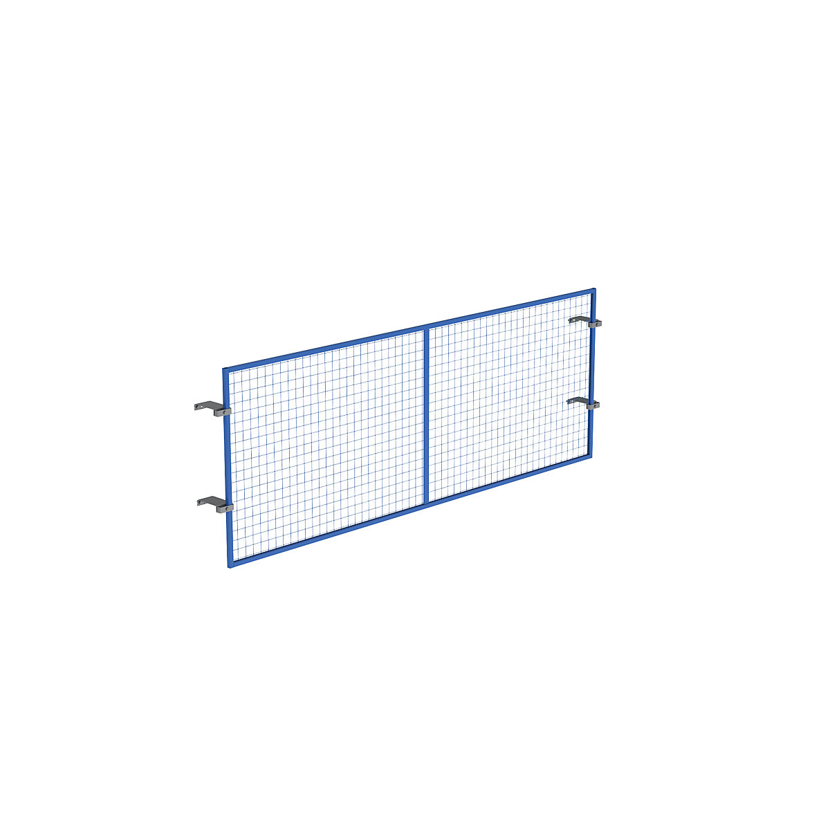 EUROKRAFTpro Gitterrückwand, blau, Höhe 1000 mm, für Trägerlänge 2700 mm