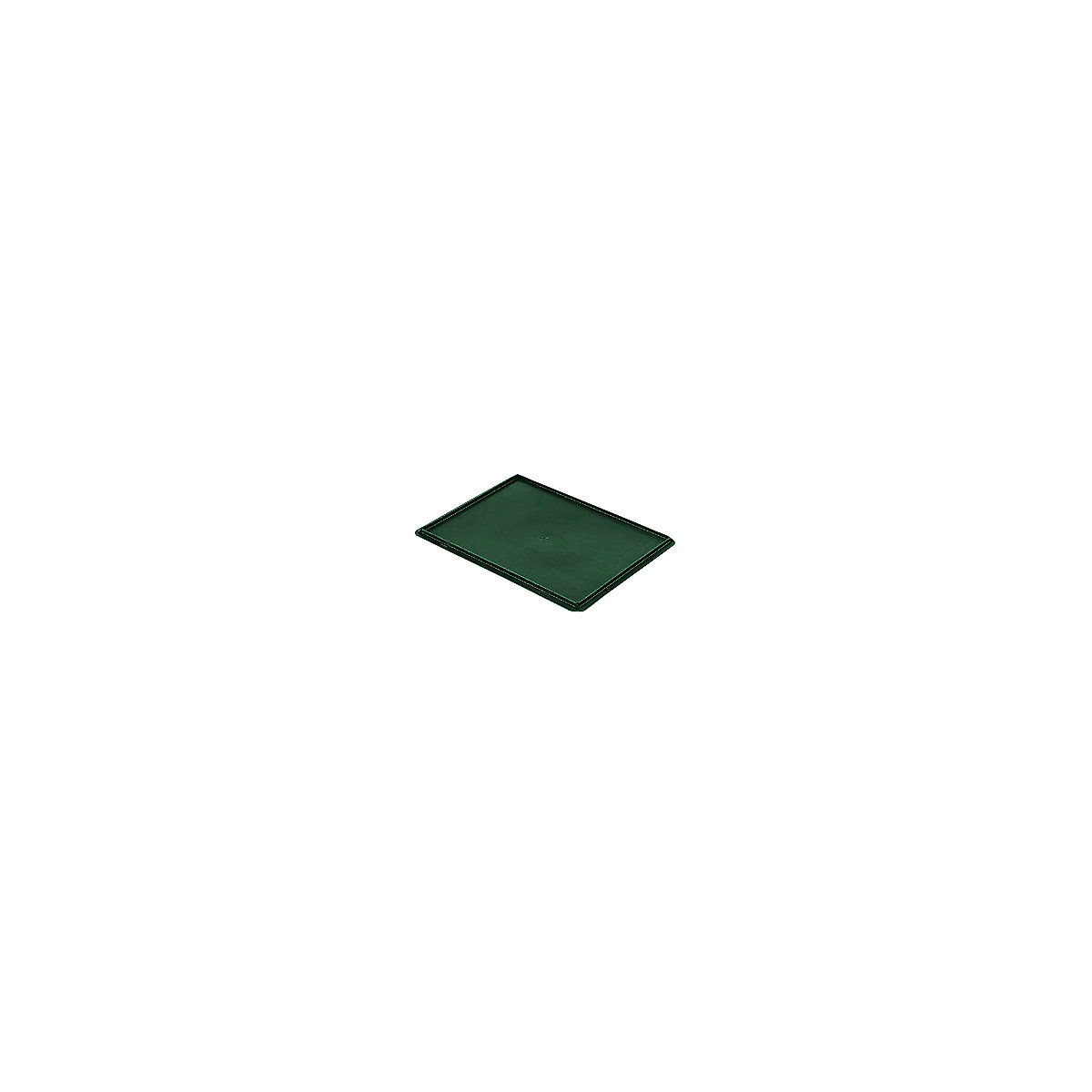 Auflagedeckel für Stapelbehälter, VE 4 Stück, LxB 400 x 300 mm, grün