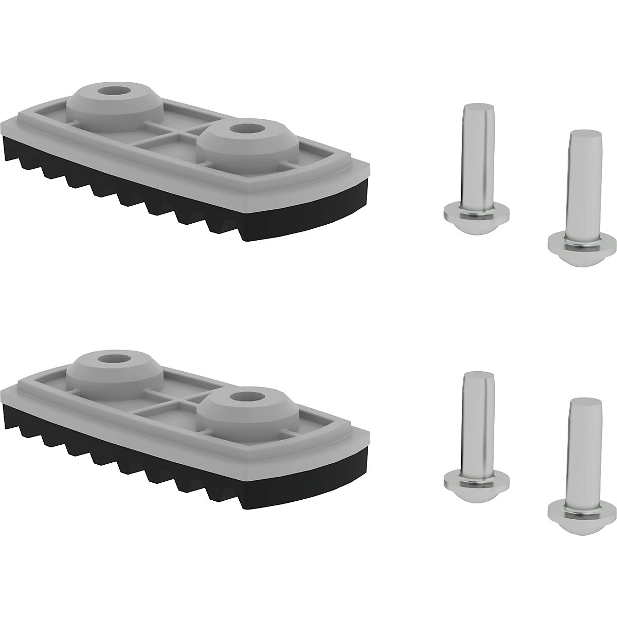 nivello®-Fußplatte MUNK, Standard, für Holmhöhe 58/73 mm