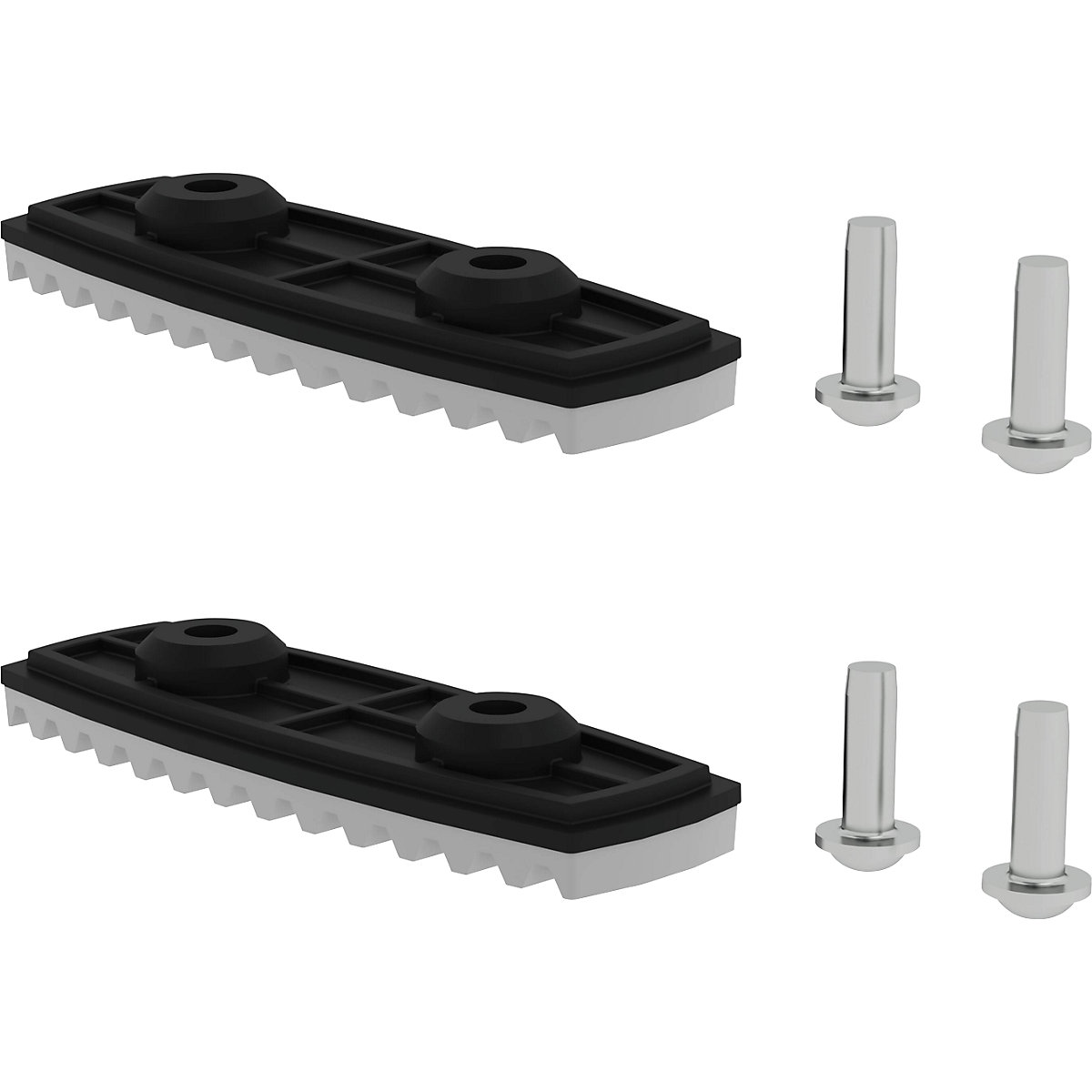 nivello®-Fußplatte MUNK, für glatte Untergründe, für Holmhöhe 85/98 mm