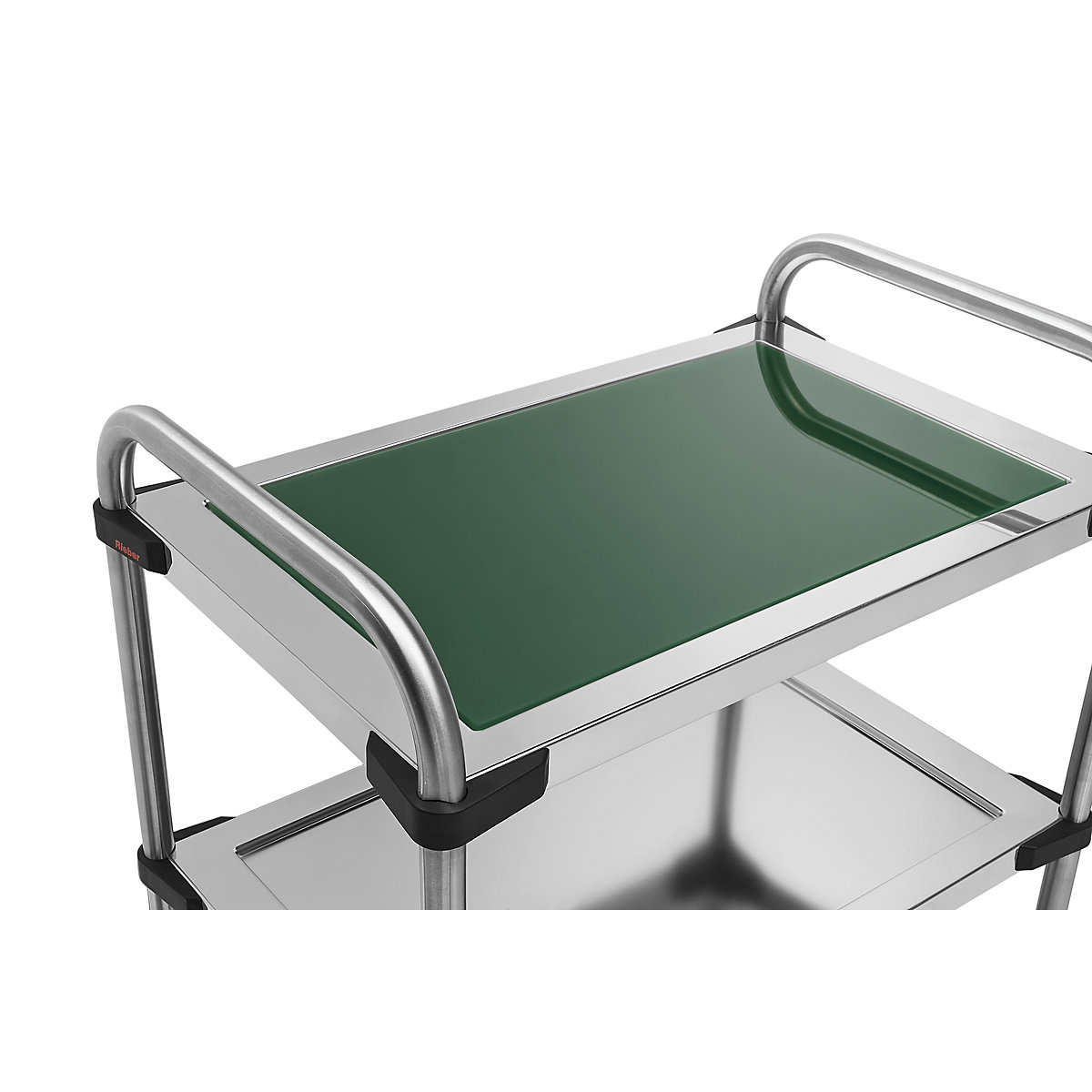 Einlegeboden für Edelstahl-Servierwagen 640-RL, aus Glas, dunkelgrün-5
