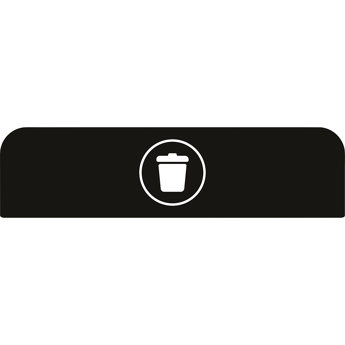 Hinweistafel Configure™ Rubbermaid, für 125-l-Behälter, schwarz