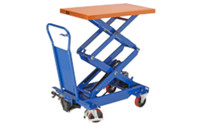 Zvedací plošinový vozík s dvojitými nůžkami