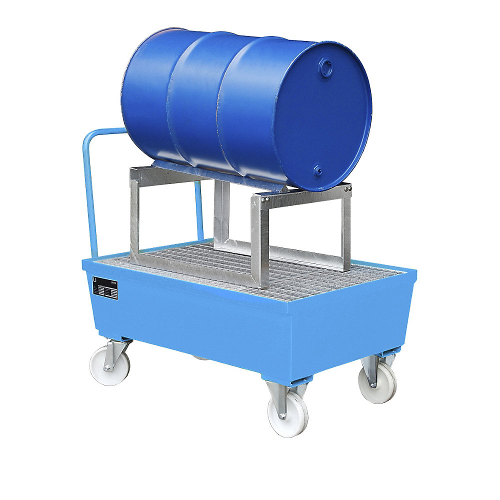 Cuve de rétention mobile en acier avec bord profilé