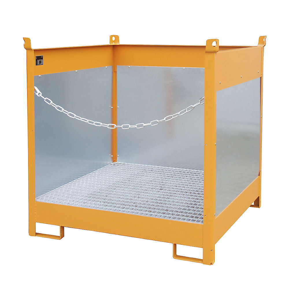 Palette de transport et de stockage avec cuve de rétention