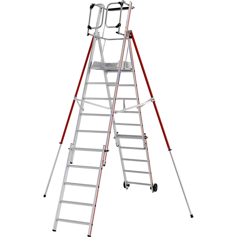 Photos - Ladder HYMER telescopic version, telescopic version, 6 - 10 rungs incl. platform