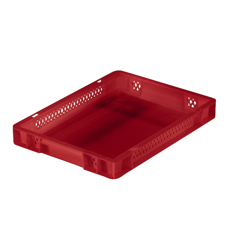 Bac gerbable normes Europe à parois ajourées et fond plein