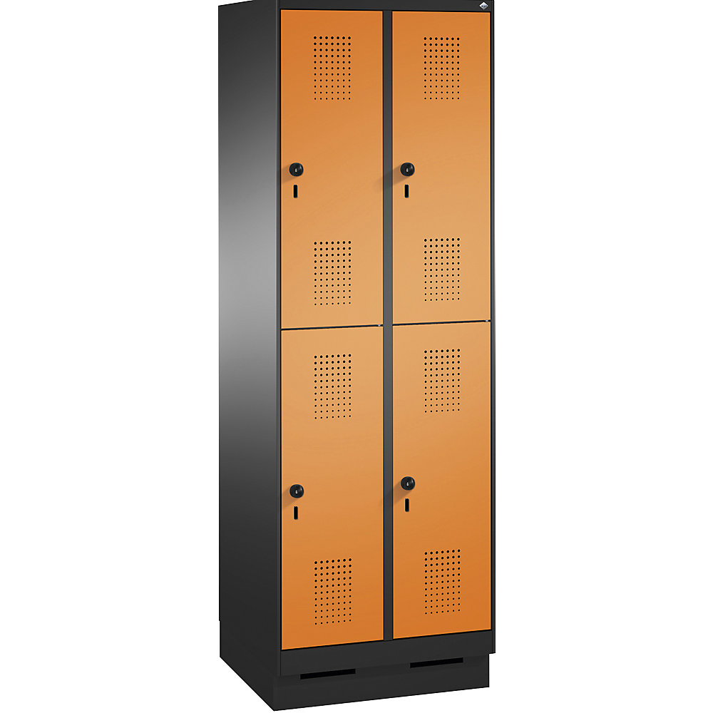 Penderie sur socle EVOLO à deux étages