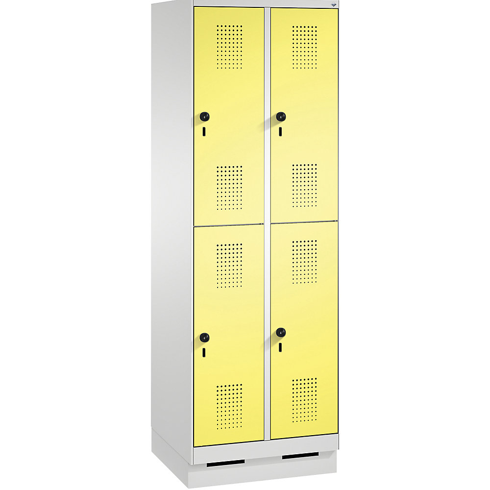 Penderie sur socle EVOLO à deux étages