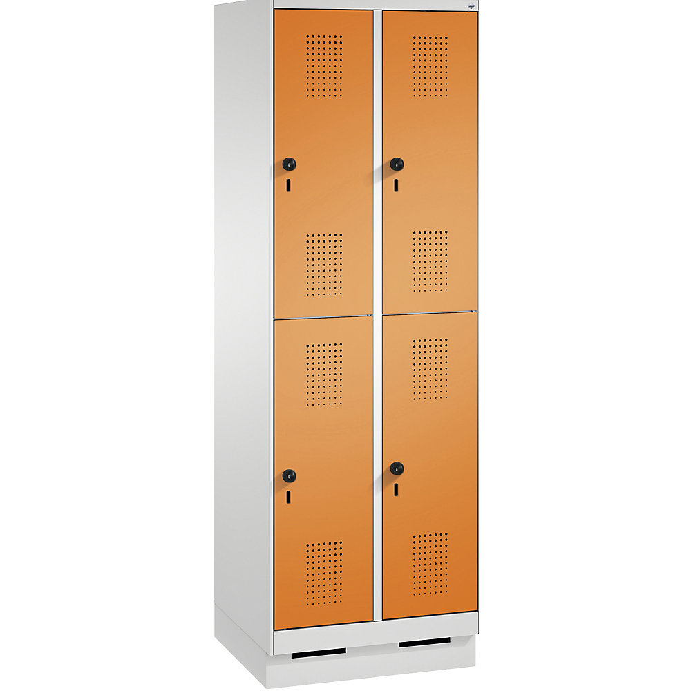 Penderie sur socle EVOLO à deux étages