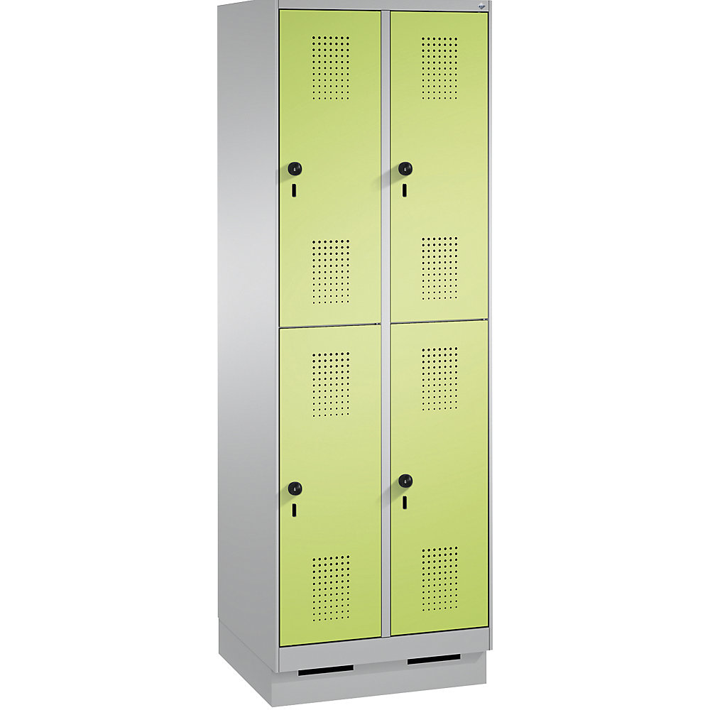 Penderie sur socle EVOLO à deux étages