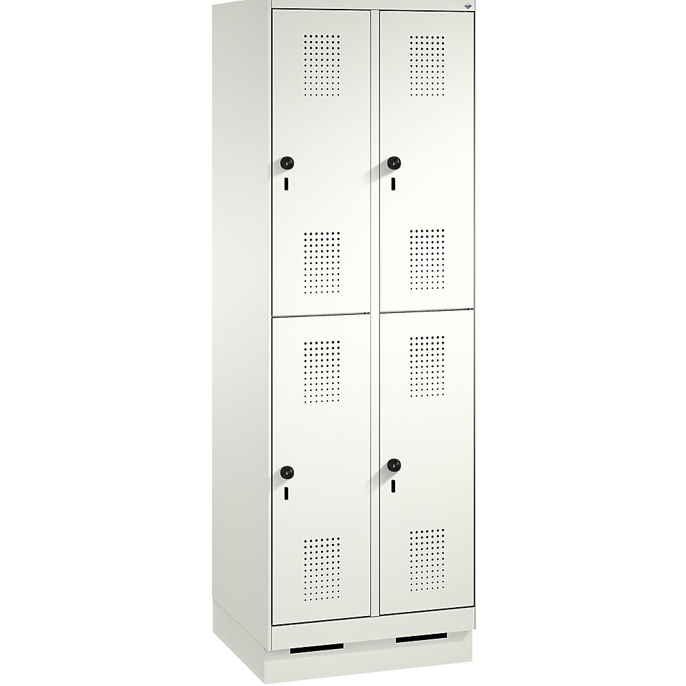 Penderie sur socle EVOLO à deux étages