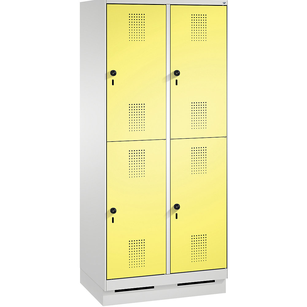 Penderie sur socle EVOLO à deux étages