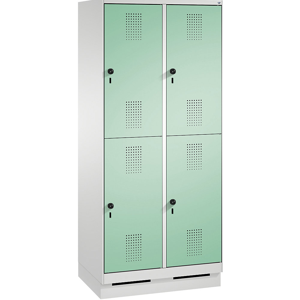 Penderie sur socle EVOLO à deux étages