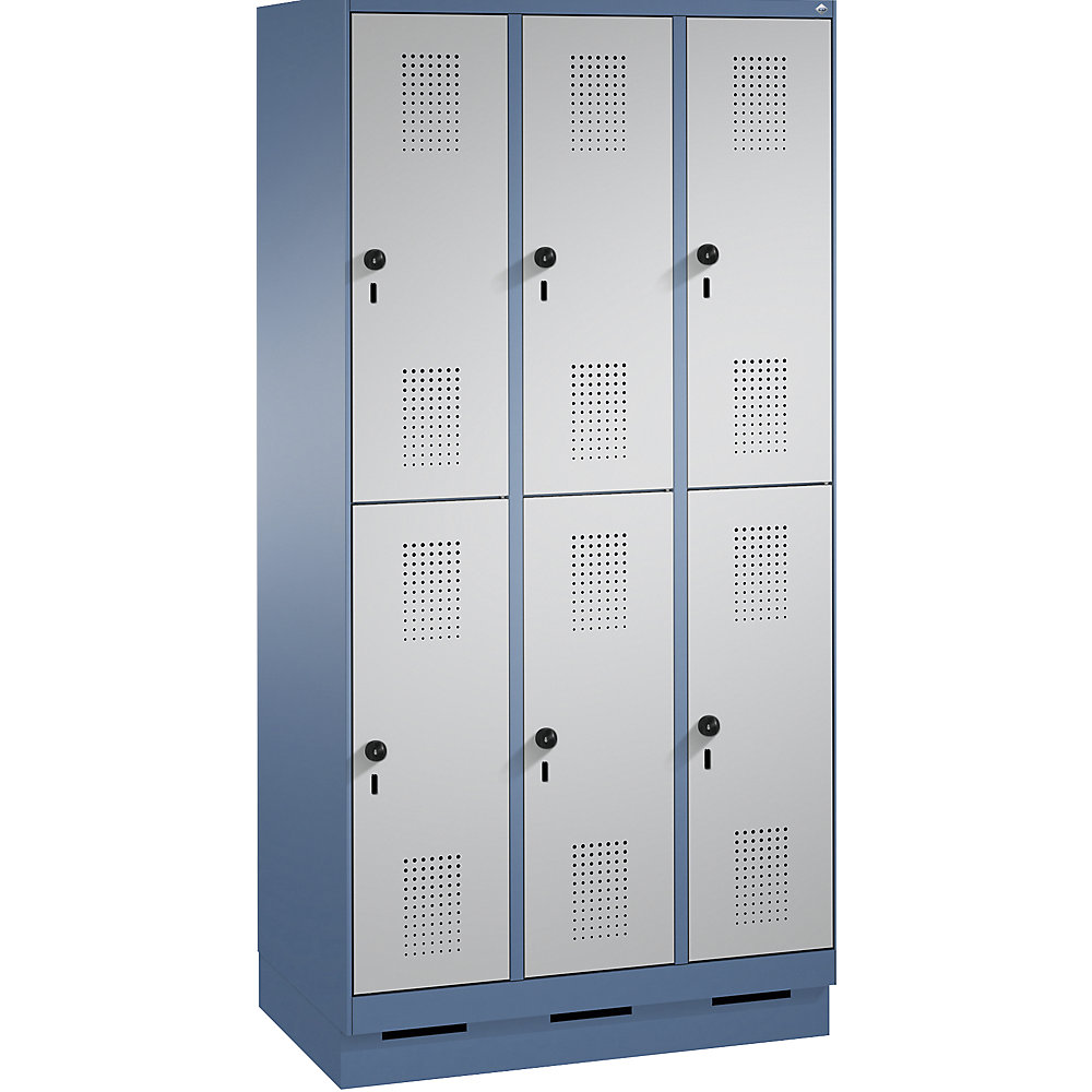 Penderie sur socle EVOLO à deux étages