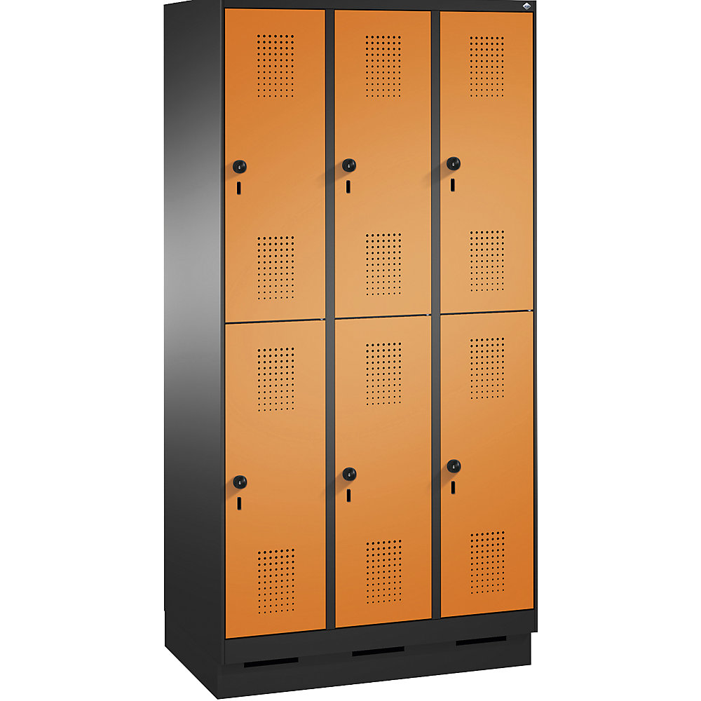 Penderie sur socle EVOLO à deux étages