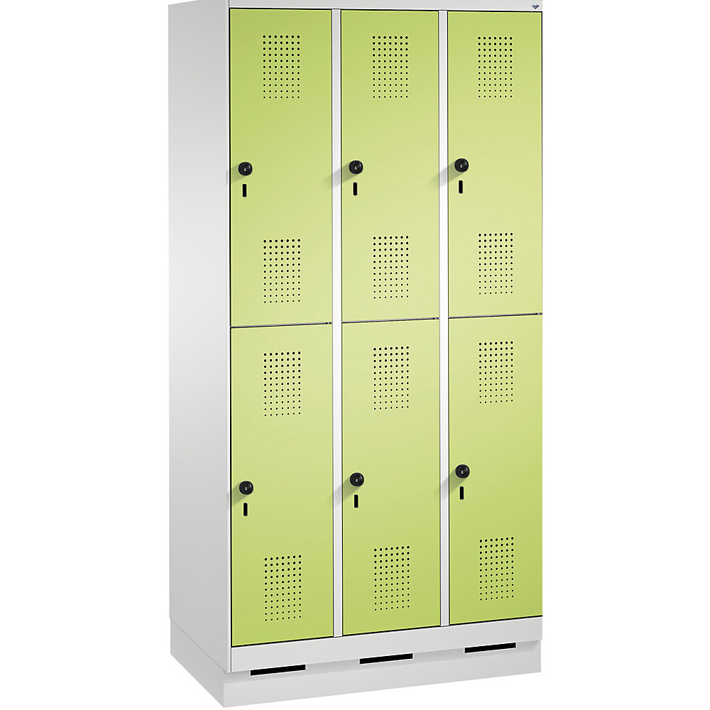 Penderie sur socle EVOLO à deux étages