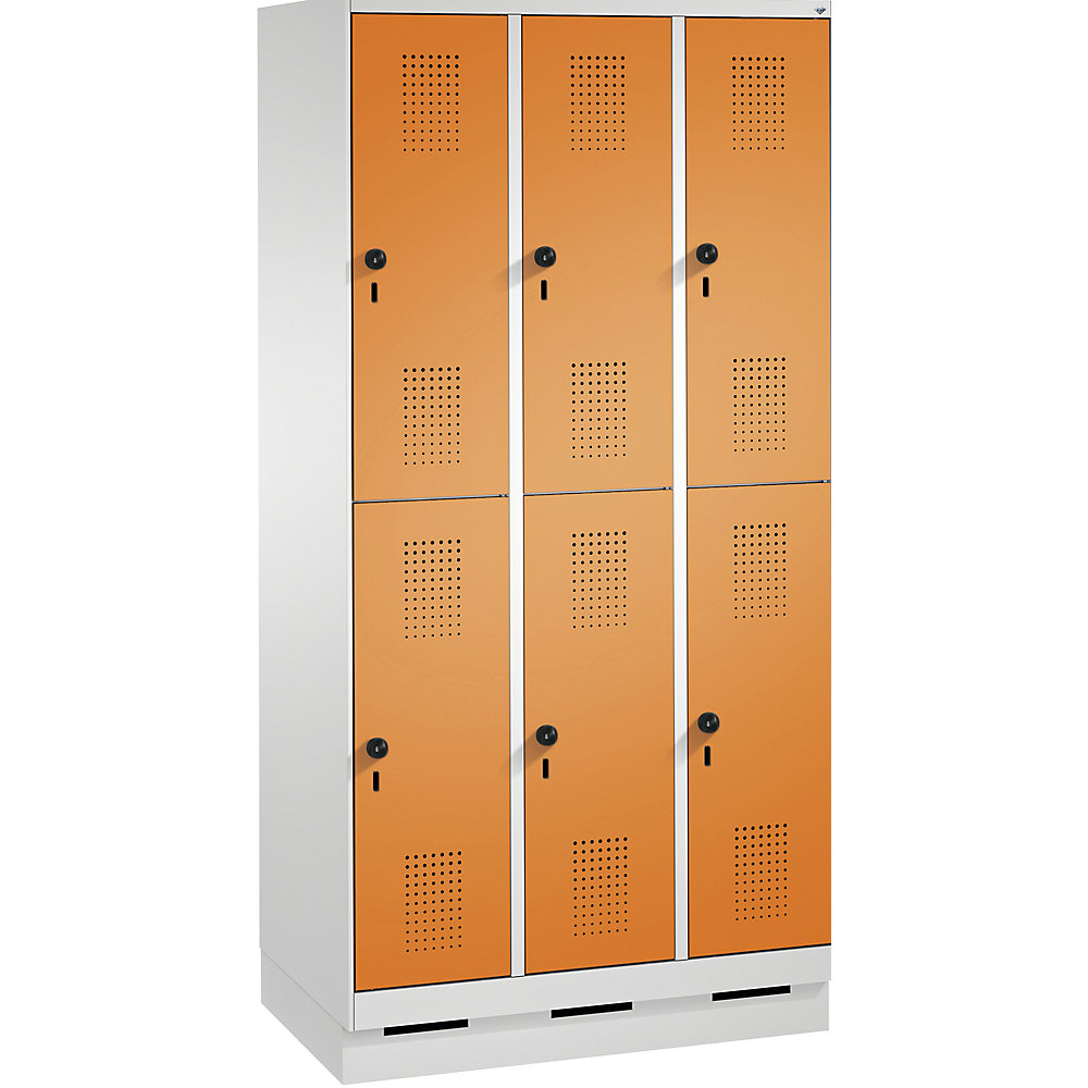 Penderie sur socle EVOLO à deux étages