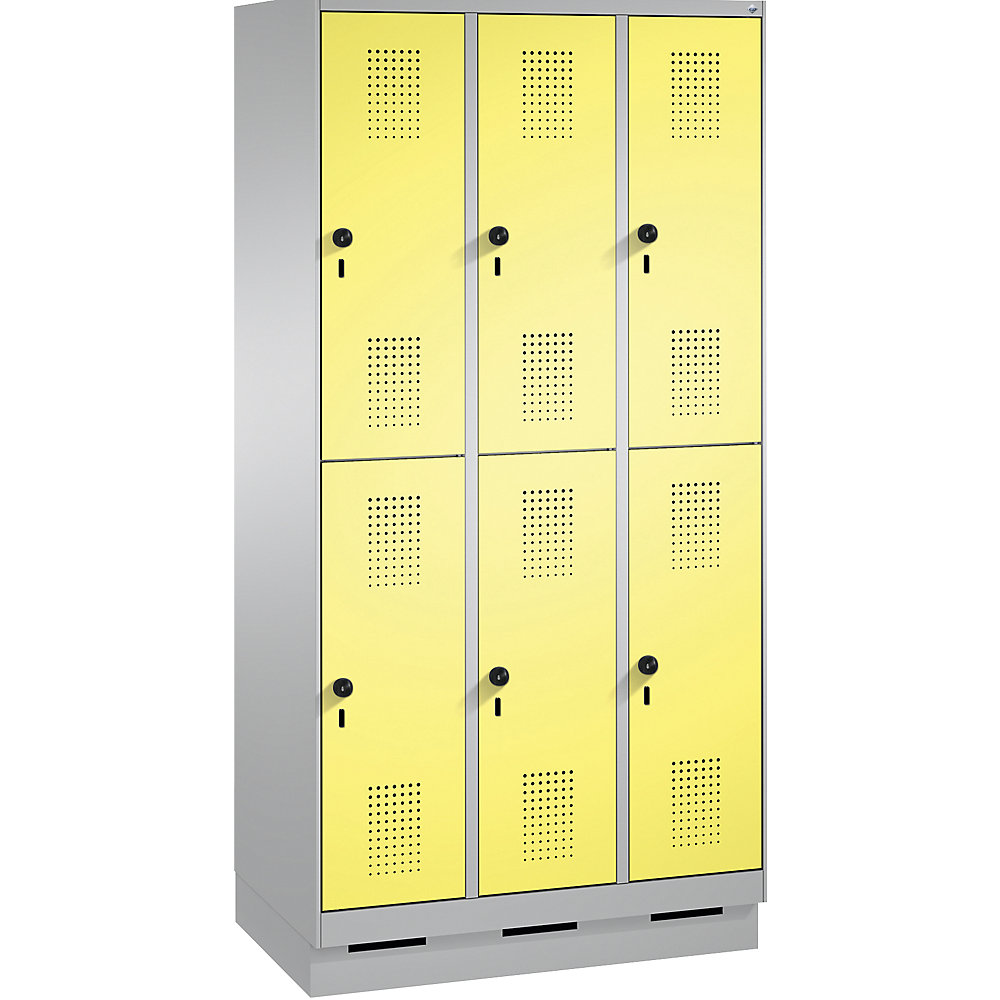 Penderie sur socle EVOLO à deux étages