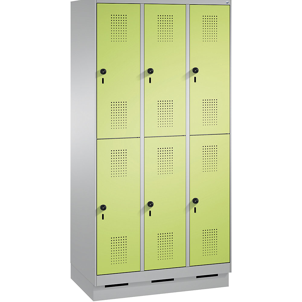 Penderie sur socle EVOLO à deux étages