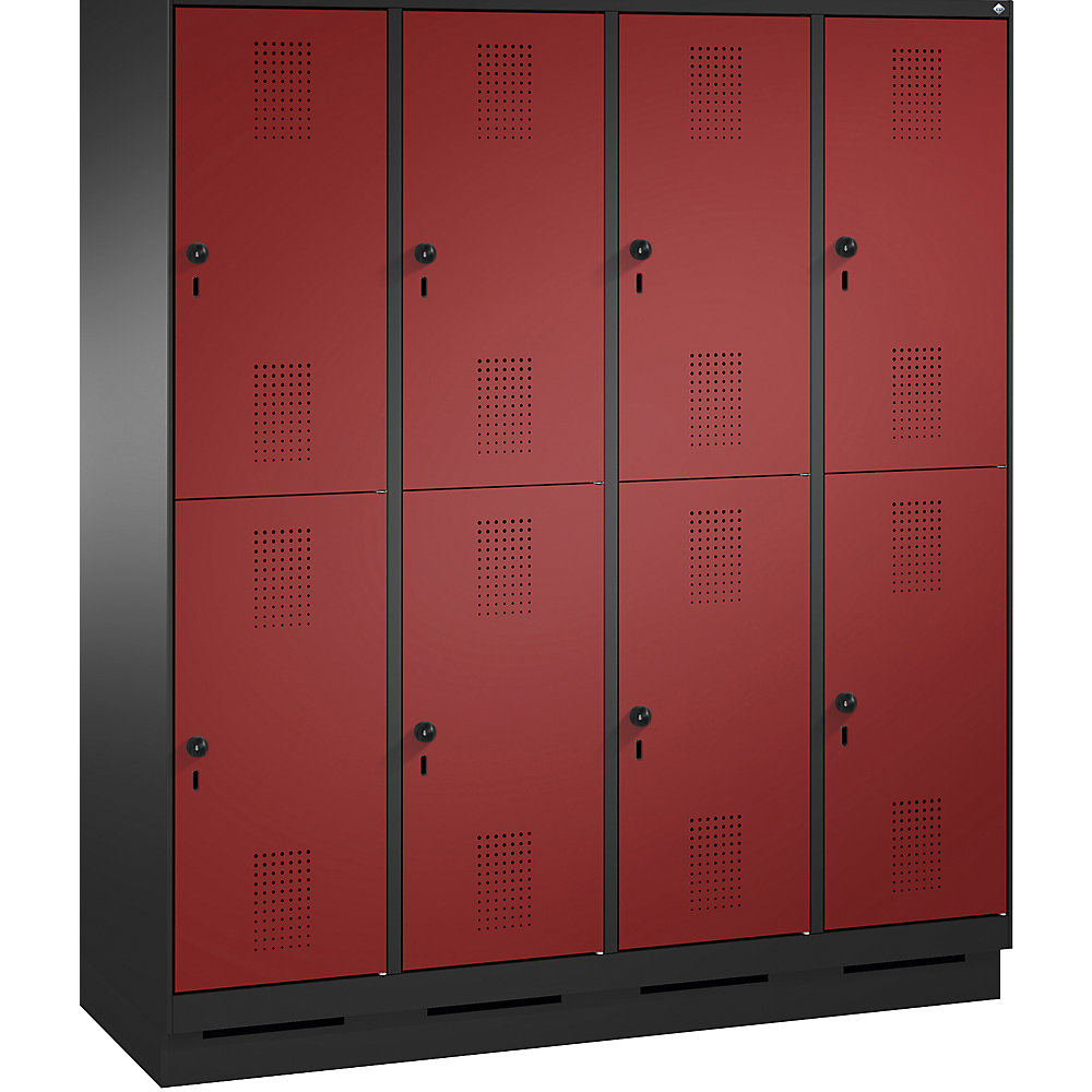 Penderie sur socle EVOLO à deux étages