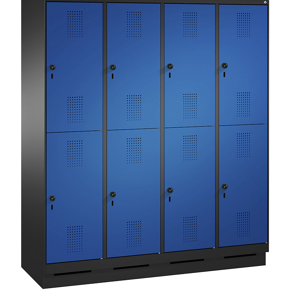 Penderie sur socle EVOLO à deux étages